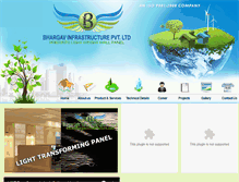 Tablet Screenshot of bhargavinfrastructure.com